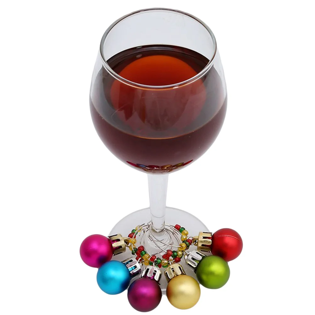 

12 Pcs Glass Cup Marker Red Wine Charms Markers Christmas Glasses Identifier Identification