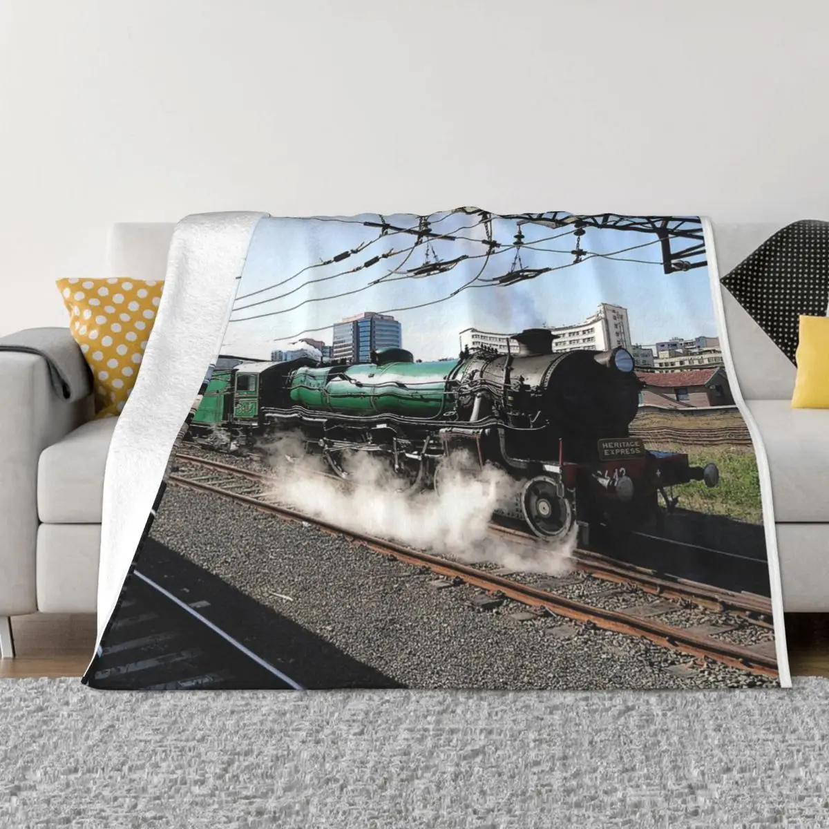 Steam Engine 3642 Sydney Australia 2012 Plush Blanket Blankets & Throws Custom Blanket Personalized Throw Blanket