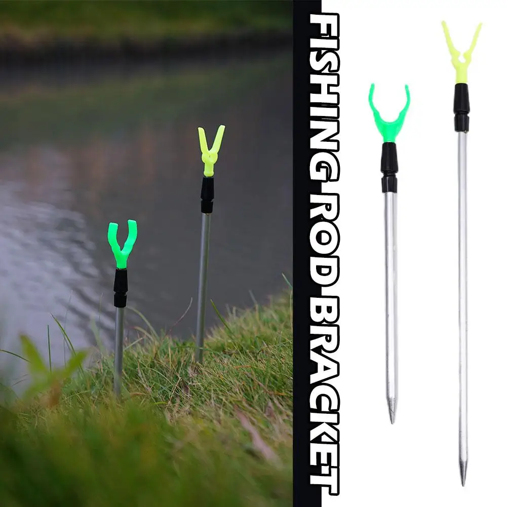 1/5/10pcs*50/80cm Fishing Bankstick Adjustable Extending Rod Rest Telescopic Fishing Stand Holders Fishing Rod Bracket Fishing
