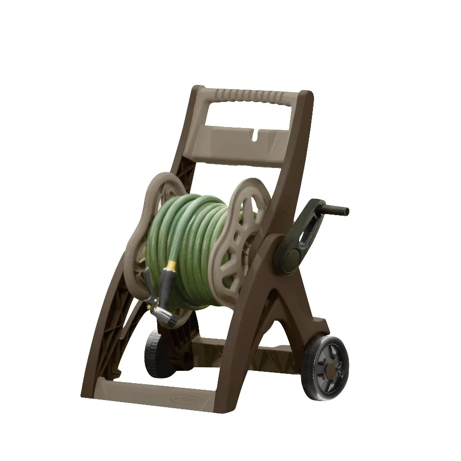 

Suncast 175 ft. Hosemobile Hose Reel Cart, Gray and Taupe Holds up to 175 ft. of 5/8" standard, vinyl hose