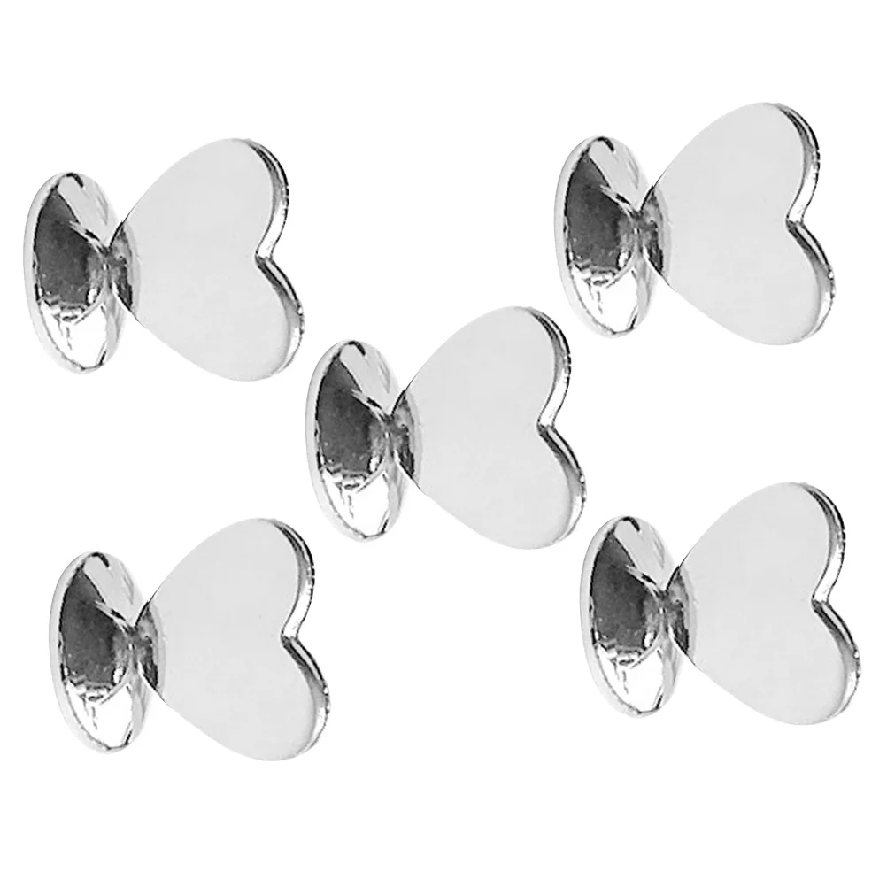 

5Pcs Love Shaped Paper Clip Creative Holder Reusable Accessory for Festive Environment Decor Memo Holder Clip Memo Stand