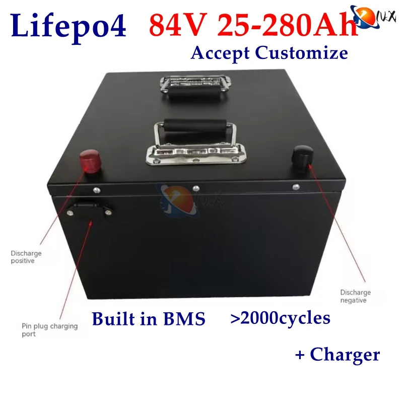 YNX 27S 84V 25Ah 50Ah 85Ah 100Ah 140Ah 170Ah 200Ah 280Ah Lifepo4 Battery for EV Motorcycles Electric Car Sightseeing Vehicles