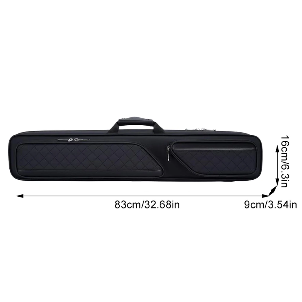 

Portable 1/2 Pool Cue Cases Snooker Pool Cue Bag Lightweight Soft Billiard Cue Stick Storage Pouch Sport Accessories Black