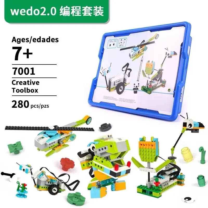 EE1 for wedo2.0 robot entry 45300 send teaching plan assembling building blocks programming toys small particles