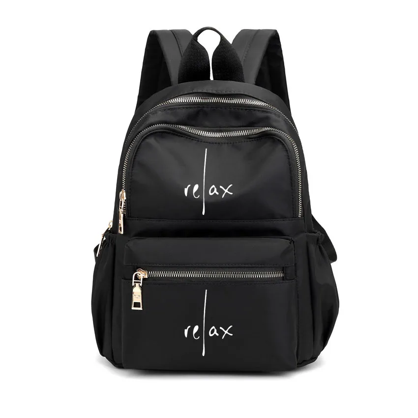 Personal Customize Women Backpack Relax Letter Cartoon Casual With Print Logo Your Pictures Book Bag High Quality DIY School Bag