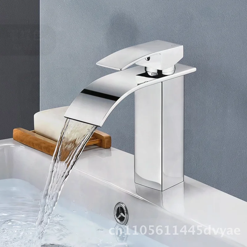 

Умывальник-водопад из черной нержавеющей стали с высоким и низким краном для гостиницы и дома, ванной комнаты, горячая и холодная унитаз