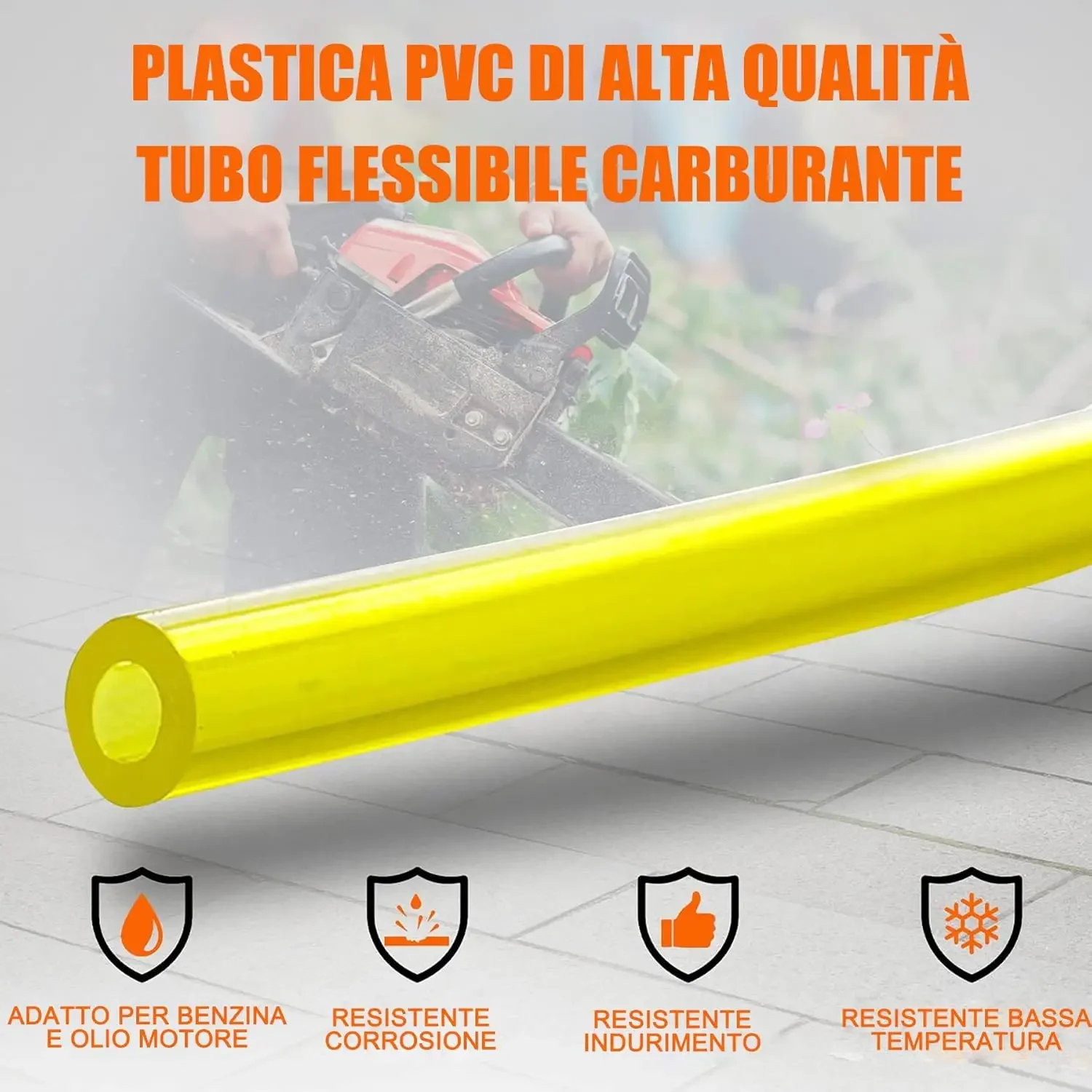 4 مجموعة de1 متر Tuyau de Carburant مرنة مقاومة Durite d'essence pour Souffleur كوبيه الحدود Tronçonneuse Debroussailleuse #3