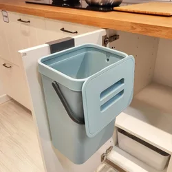 3L/5L Quiet-Close Trash Can - Space-Saving Kitchen & Office Bin, Odor-Proof Lid, No-Slam Design