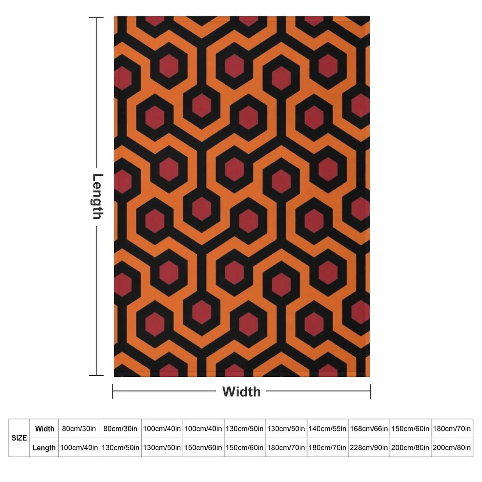 Overlook Hotel Carpet Pattern Variation Throw Blanket Weighted Hairy Decoratives Blankets Sofas Of Decoration Blankets
