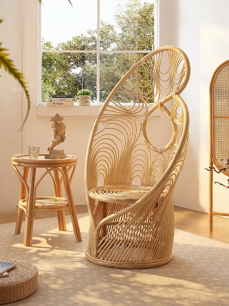 Rattan Chair Art Real Rattan Chair Internet Celebrity Shooting Props Rattan Phoenix Chair