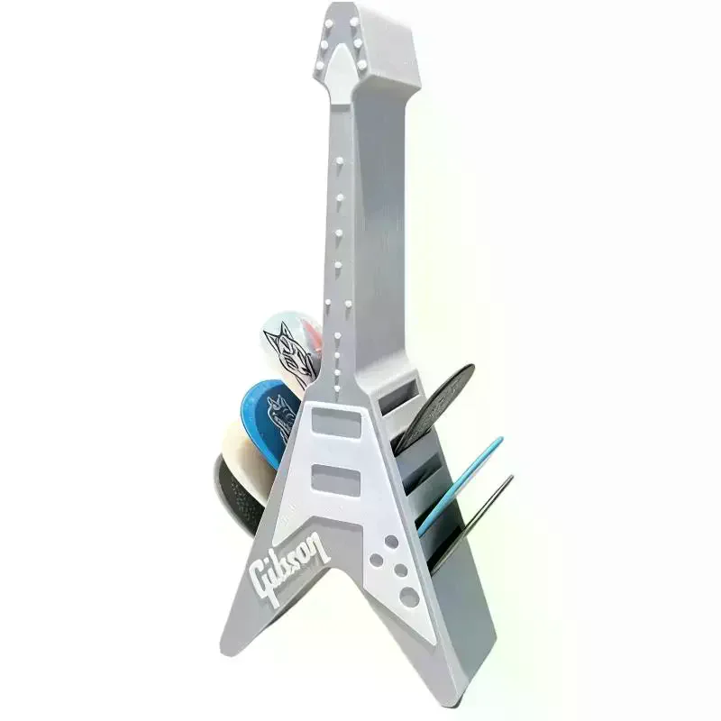 ثلاثية الأبعاد المطبوعة الغيتار يختار صندوق حامل المنظم عرض حالة الغيتار اختيار صندوق تخزين المحمولة تصميم تخزين الحل #4