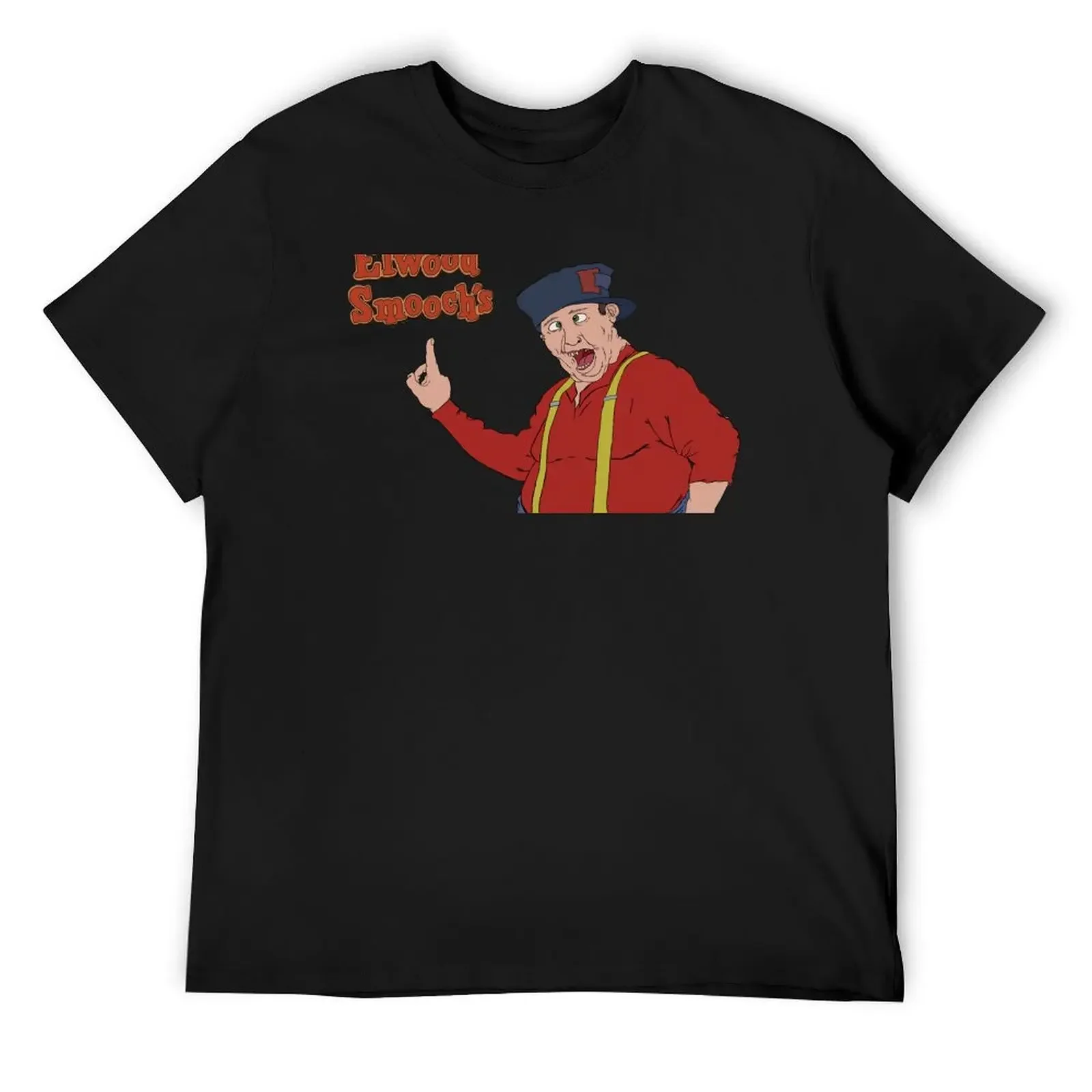 Elwood Smooch T-Shirt customizeds anime figures plain black t shirts men