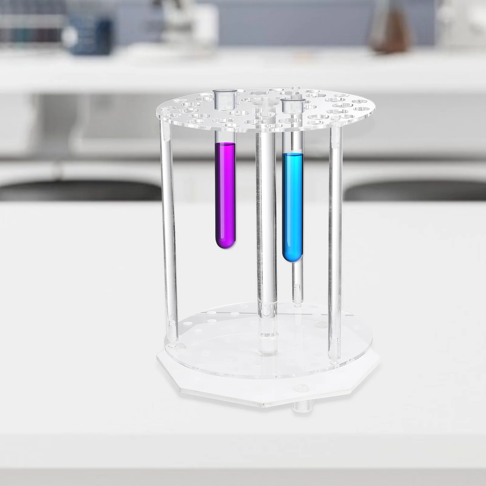 

1Set Rotating Test Tube Rack Superior Quality Durable Practical Test Tube Shelf Storage Container Storage Rack