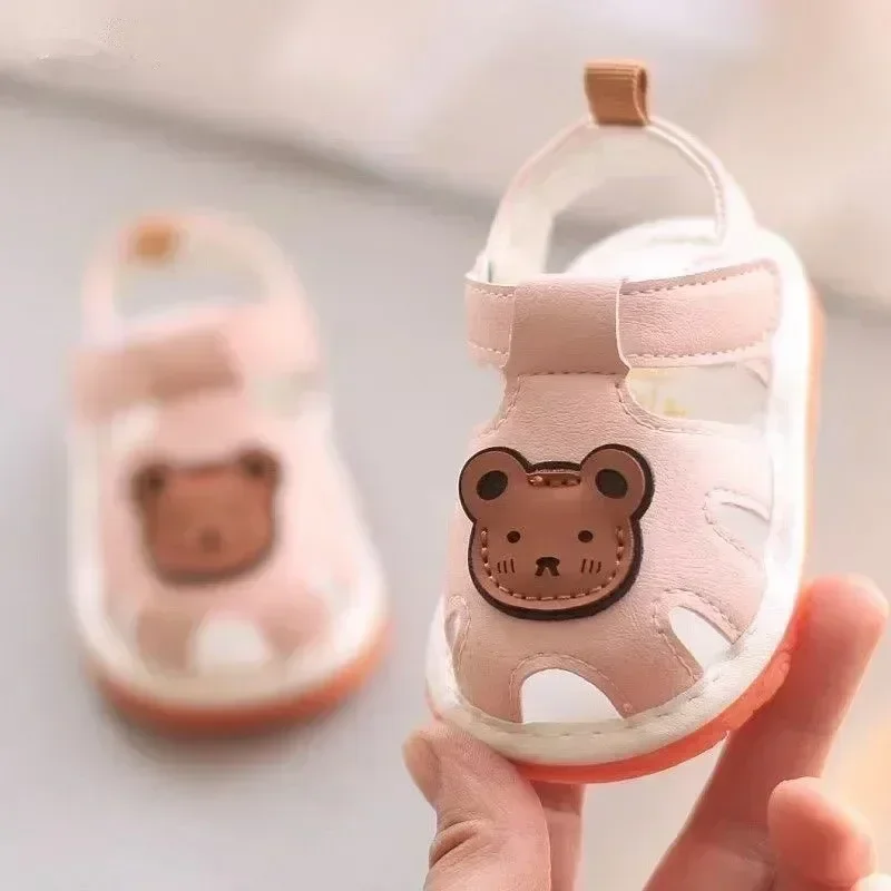 Summer baby sandals soft soled toddler shoes sandals 0-1 year old baby girls shoes non-slip baby shoes  girls sandals