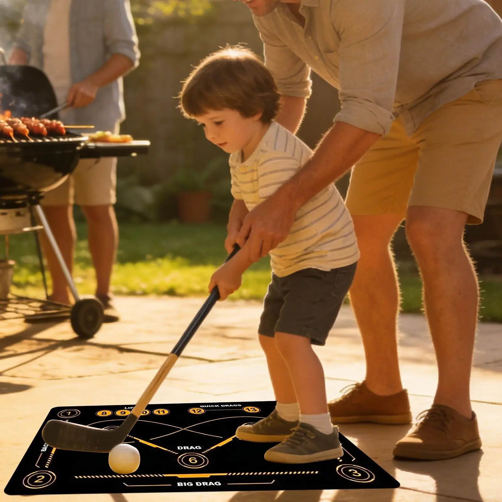 

Field Hockey Training Mat Indoor Outdoor Quiet Non-Slip Large Stickhandling Pad Training Equipment For All Ages Soccer Lovers