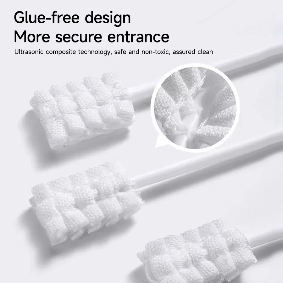 30-90PCS Baby Tongue Cleaner Disposable Newborn Toothbrush for 0-36 Month Clean Mouth Tongue Washing Artifact Gauze Cotton Swab