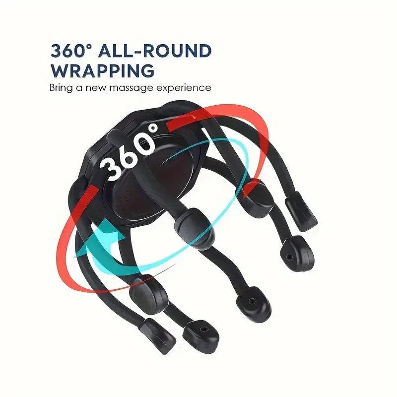 Intelligent Electric Head Massager Octopus Massager Portable Scalp Massager For Deep Relaxation Pain Relief Protection Comfort