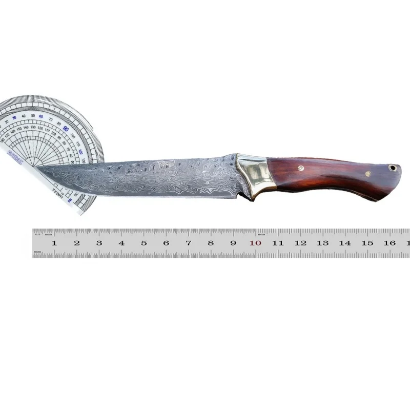 High Hardness VG10 Damascus Wood Handles Pocket Knife Outdoor Survival Camping EDC Tools Wilderness Portable Fruit Knives view 6