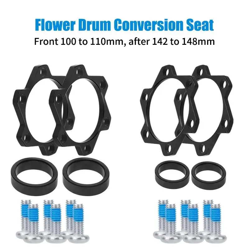 TANKE Fahrrad-Vordergabel 15x100mm auf 110mm Hinterachse 12x142mm auf 148mm Adapter Boost-Naben-Adapter-Set Aluminiumlegierung Umrüstkit