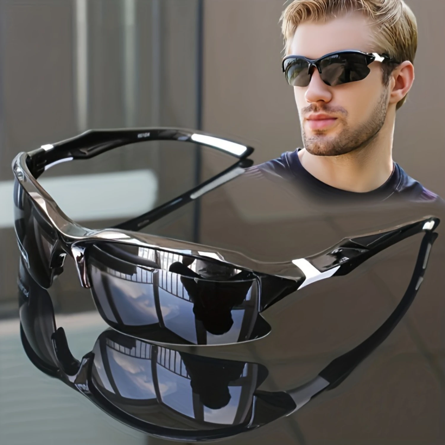 

Unisex Sports Cycling Polarized With Metal Nose Pads, Sports cycling sunglasses, Sunshade WithGlasses Case Accessories