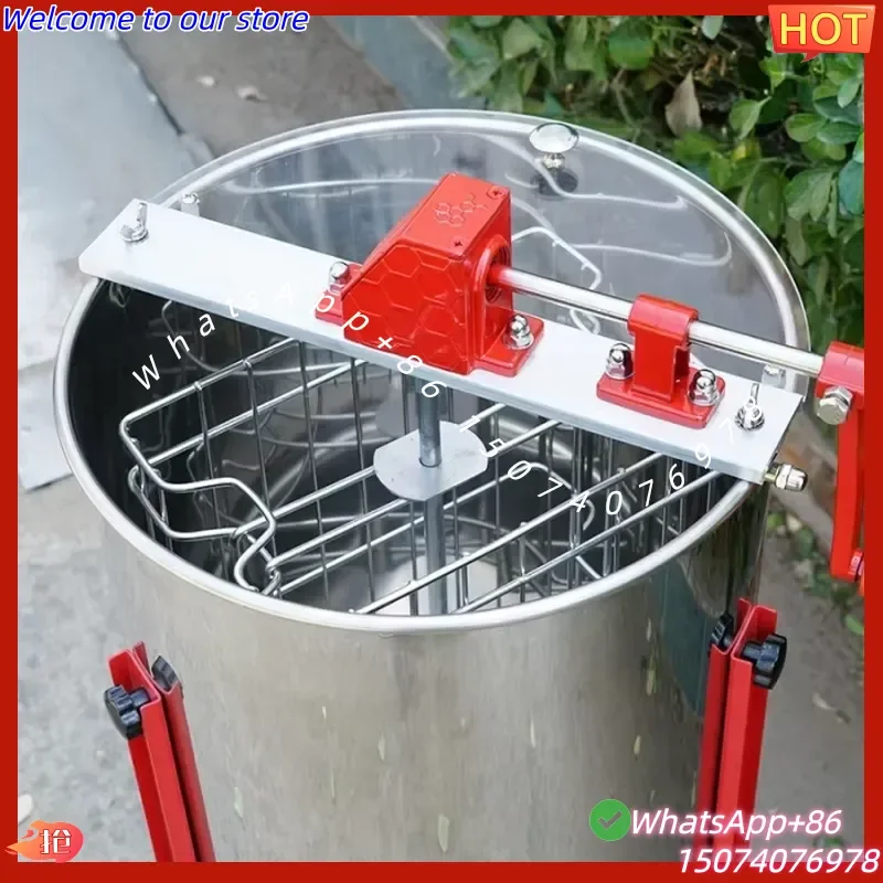 2026 Electric Motor Stainless Ste Honey Separator Honey Centrifuge Processing Machine 4 Frames Manual Honey Extractor