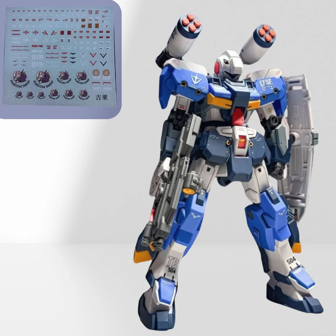 

HGUC 1/144 G-Line Assault Armor Standard Type RX-81AS Mech Assembly Model Kit Action Figures Doll Kids Toys Ornament Gift