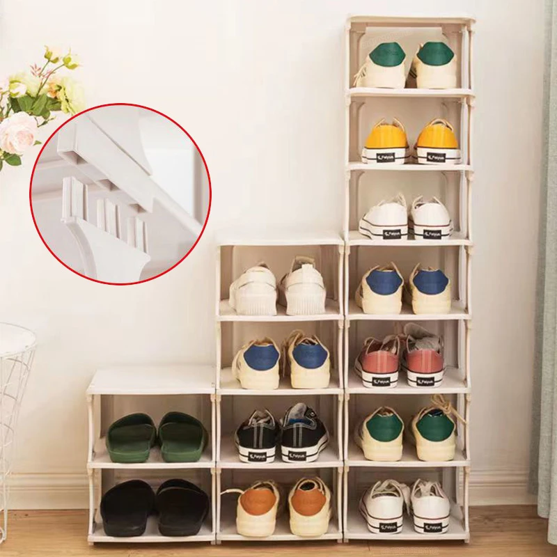 Shoe Cabinets Storage Multi-layer Storage Rack Saving Space Portable for Door Wall Corner Organizer Shoe Cabinets