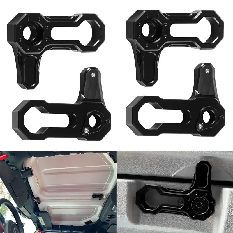 

Billet Aluminum Freedom Top L-Shaped Roof Locks Top Roof Removal Switch Handle Fit for Jeep Wrangler JK JKU JL JLU JT 2007-2022