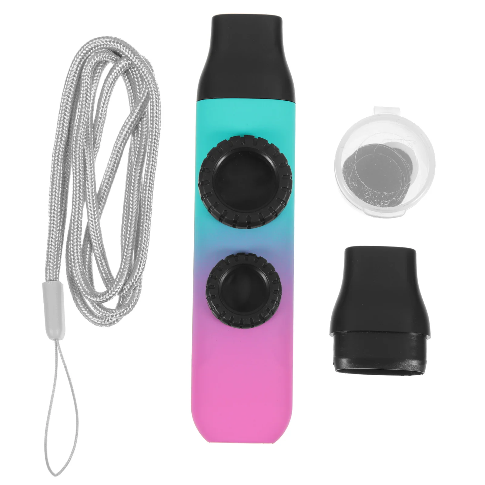 

1 set Gradient Color Double Kazoo Small Delicate Instrument For Kids Beginners Portable Musical Bright Fun Reliable
