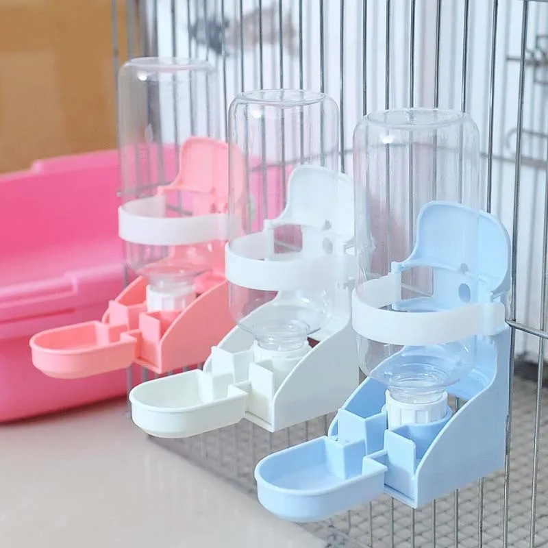 Small Animals Pet Drinker Cage Hanging Water Dispenser For Pigeon Parrots Birds Rabbit Cat Small Pets Water Feeder Bowl