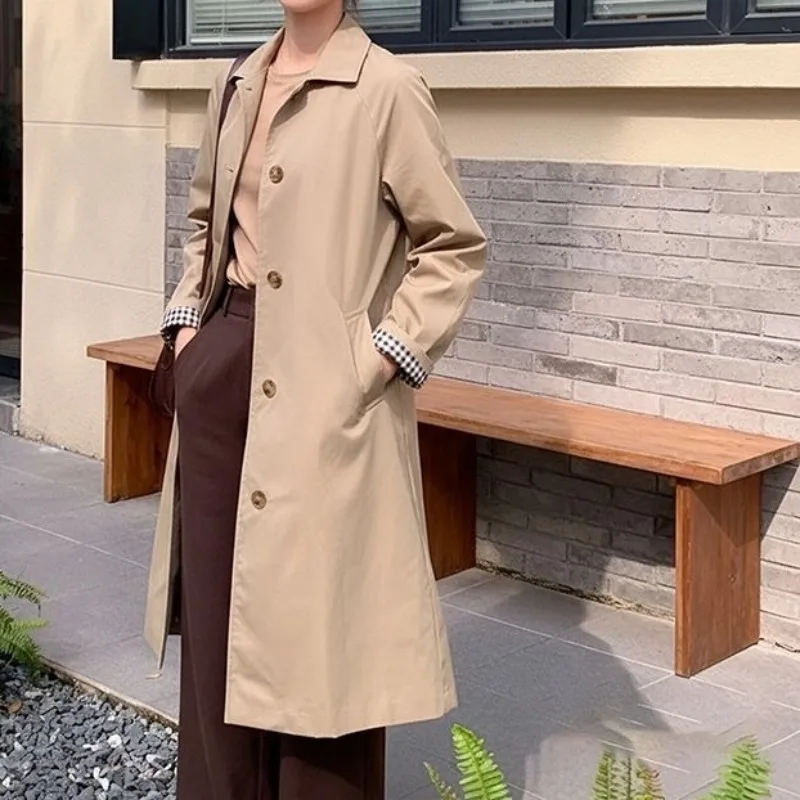 Outdoor Commuter Trench Coat Versatile Jacket 2026 New Medium and Long Coat Temperament Simple and High-end Wear