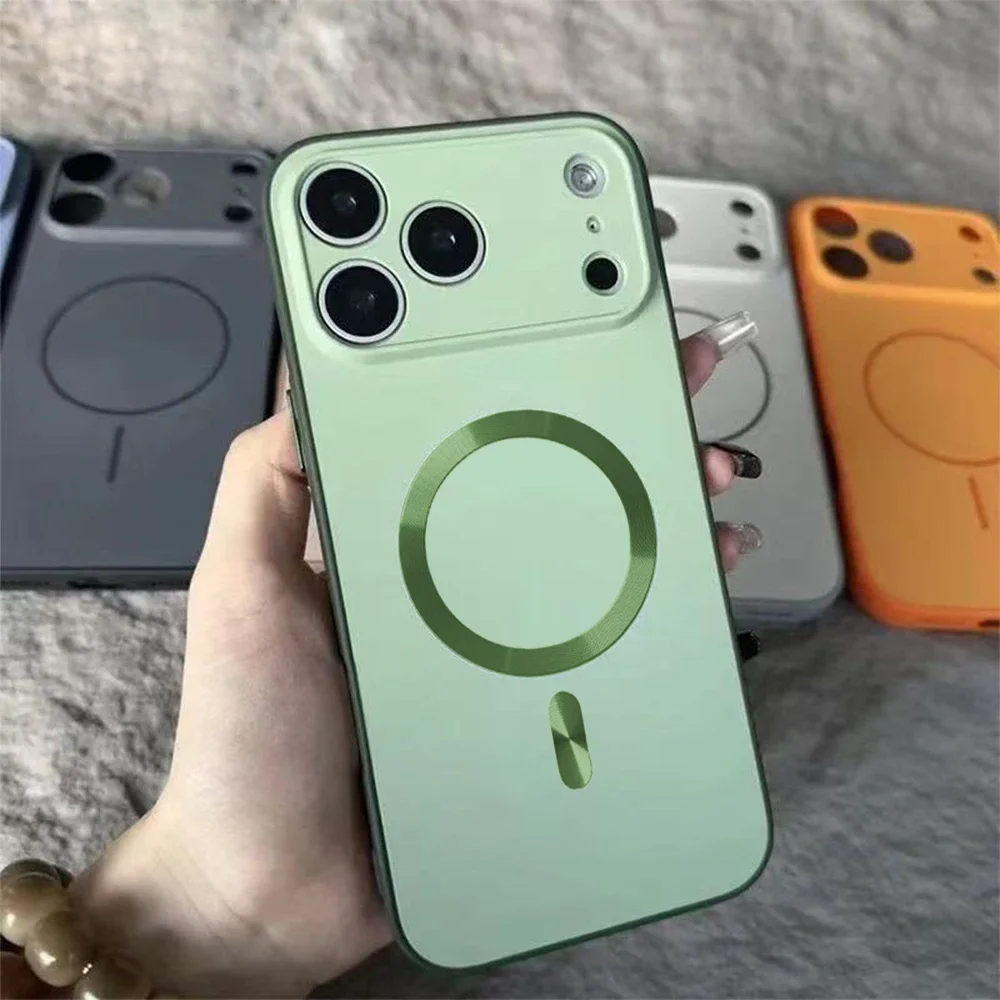 Silikonowe etui na telefon OPPO Reno 15 14 Pro Max 15 Pro MiNi 15F 14F 5G, wytrzymałe, magnetyczne, z prostymi krawędziami, jednokolorowe, miękkie. — zdjęcie produktu 5