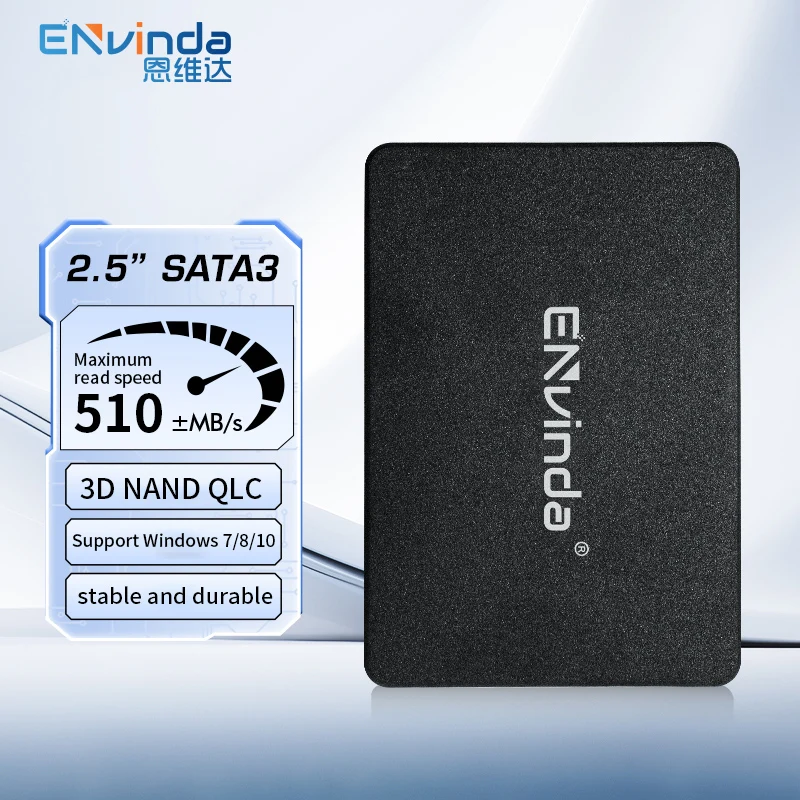

ENVINDA Sata3 SSD 1TB 2.5 Inch "Internal Hard Drive Disk 128GB 256GB 512GB HDD Solid State Hard Disk for Laptop Desktop