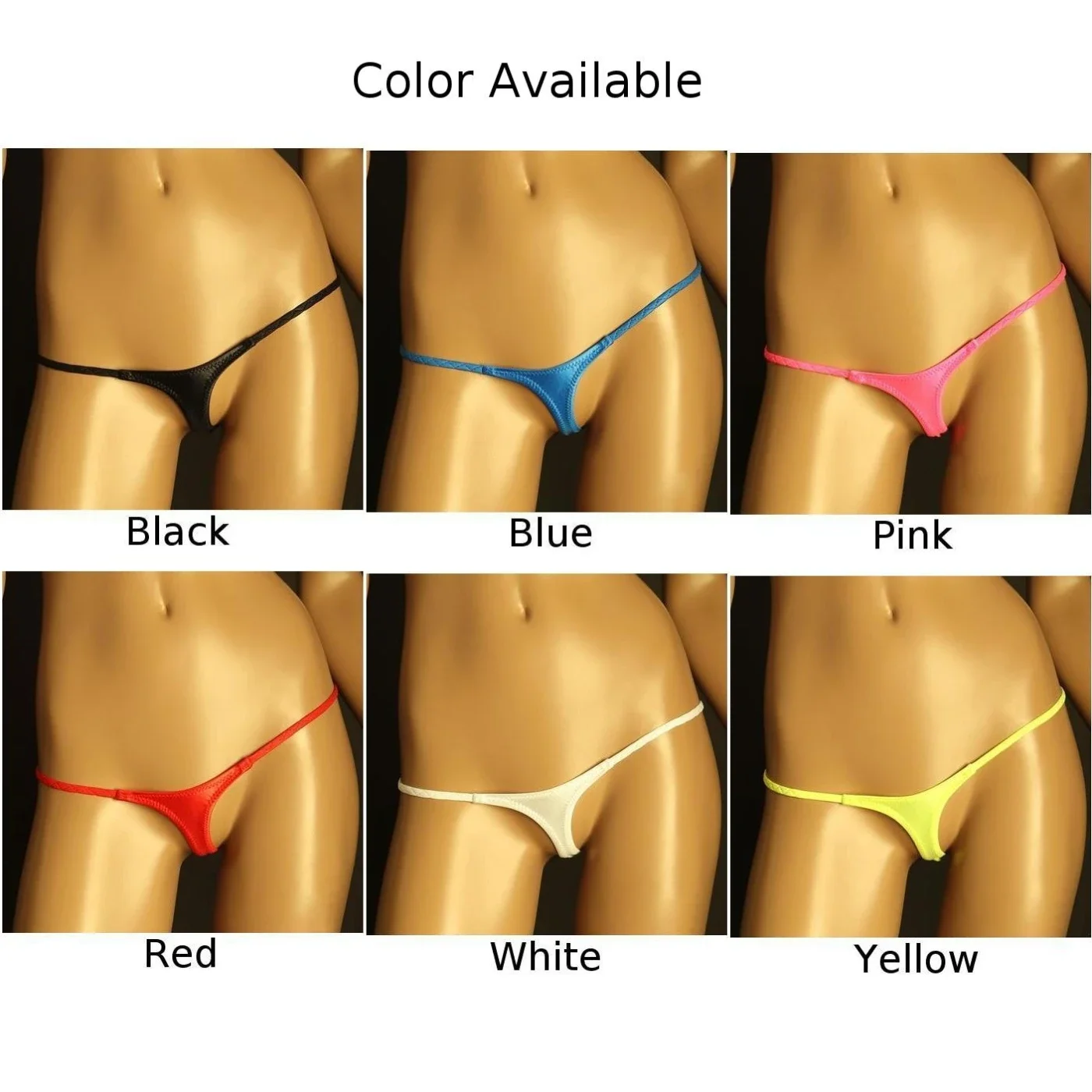 Womens Sexy Thong Mini G-String Tight T Pants Underwear Panties Ice Silk Panty Briefs Erotic Female Lingerie Hombre Tanga