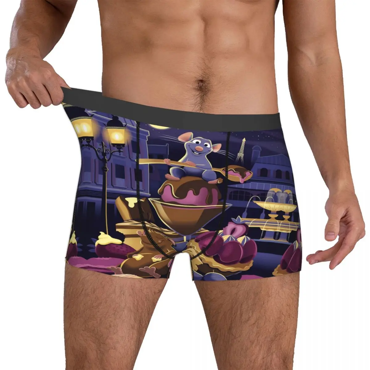 

Custom R-Ratatouilles Boxer Shorts For Men 3D Printed Remy Underwear Panties Briefs Breathable Underpants