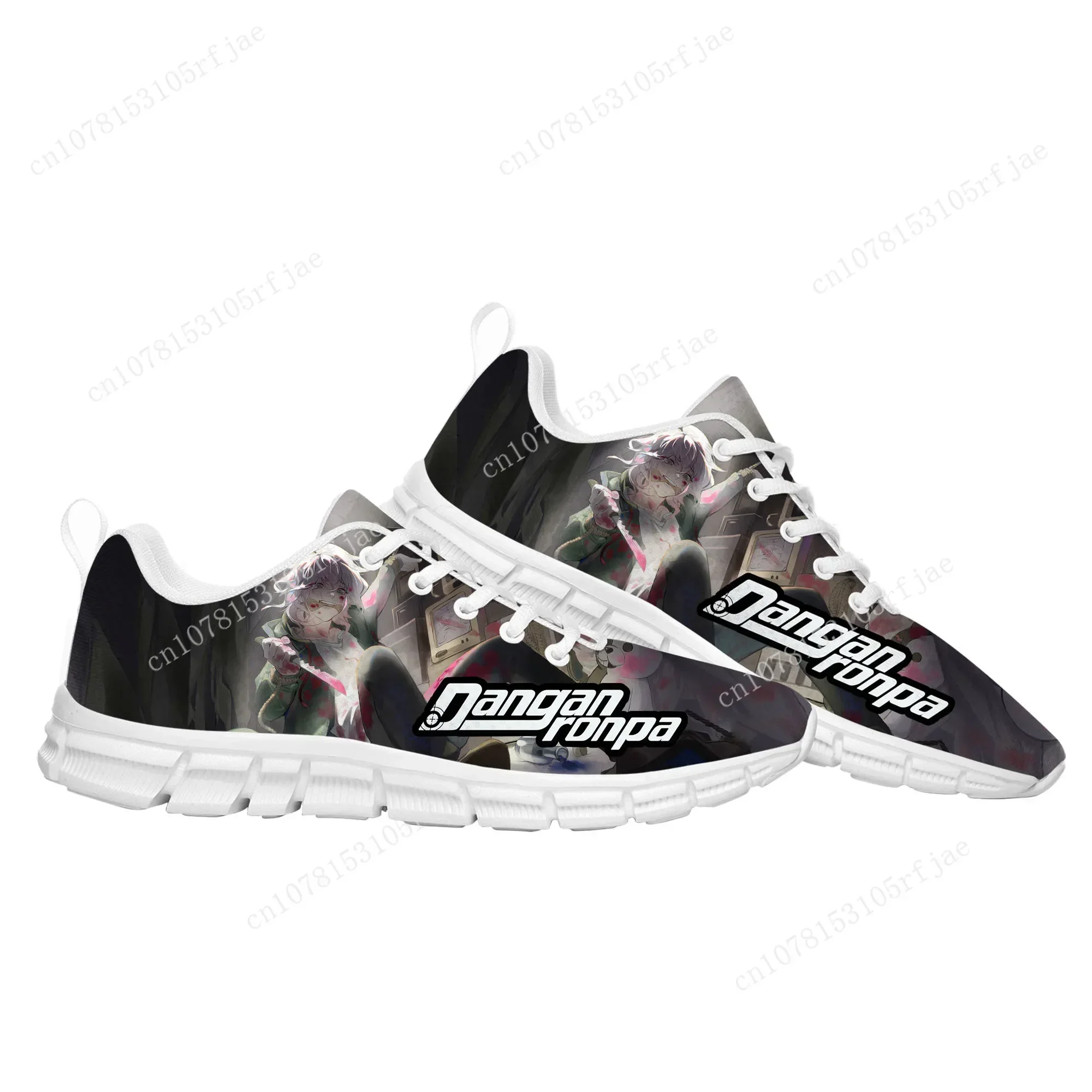 Cartoon Game Danganronpa Komaeda Sports Shoes Mens Womens  Sneaker Tailor Made Couple Built Shoes