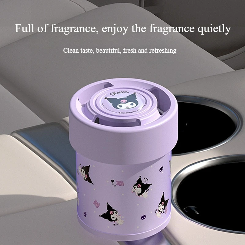 

Kuromi Hello Kitty, высококачественный автомобильный ароматизатор, автомобильные духи, ароматизатор, автодиффузор, воздушный аромат, твердые аксессуары для духов