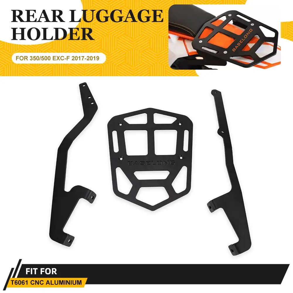 

FOR 350 500 EXC-F 2017-2019 Motorcycle Rear Luggage Rack Top Case Bracket Rack-Less Soft Luggage Tool Bag 500EXCF