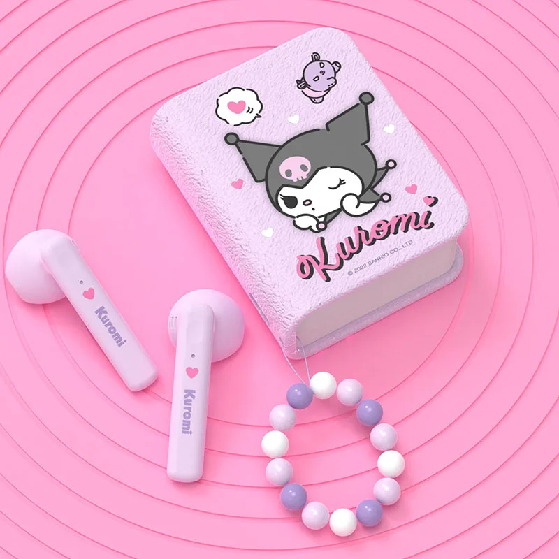 

Sanrio Book Bluetooth Earphones Cinnamoroll Earplug Wireless Headsets Kawaii Kuromi Melody Women Bluetooth Earphone Couple Gifts