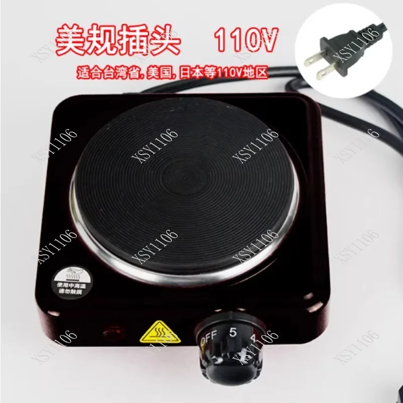 110V Electric Hot Plate Mini stove Coffee Heater Milk Tea Mocha Heating Stove Cooking Pot Oven Small Furnace Cook US plug view 4
