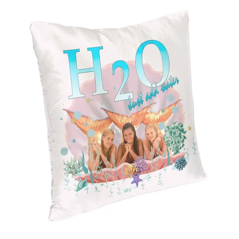 Cartoon Anime H2O Just Add Water Cushion Cover Double Side Print Throw Pillow Case for Car Cool Pillowcase Home Decorative