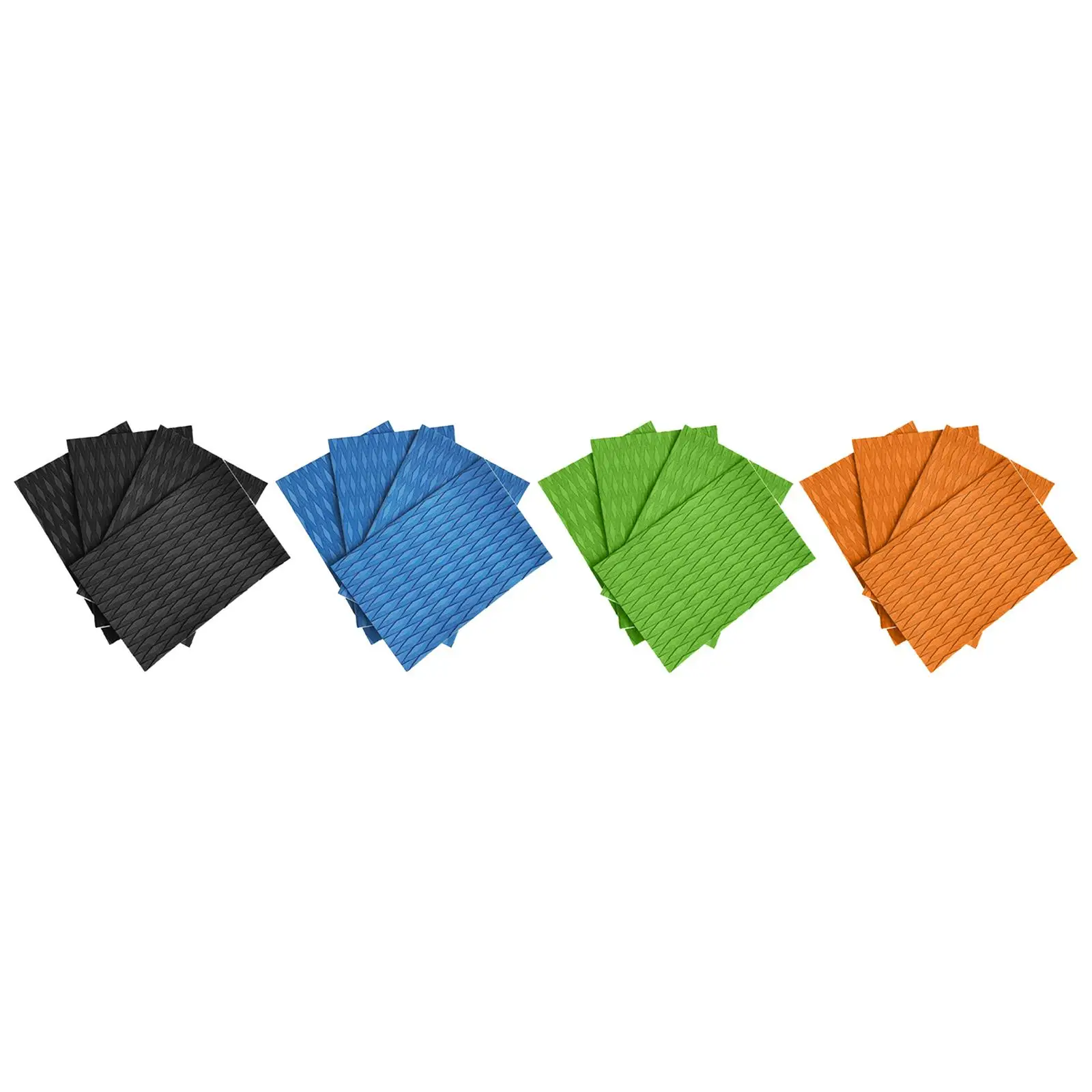 4Pcs Deck Grip Mats Traction Pad Non Slip Deck Pad Boat Floor Mat EVA Foam Sheet for Skimboard Kayak Canoe Stand up Paddleboard