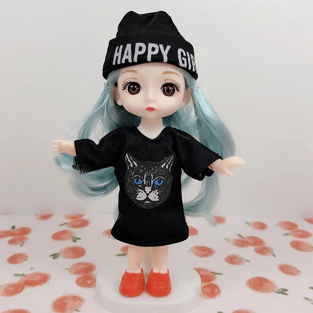 Wielostylowe ubranka do domku dla lalek, ręcznie robione, skala 1/8 BJD, stroje i akcesoria, gra w przebieranie, sukienki dla lalek 16~17 cm