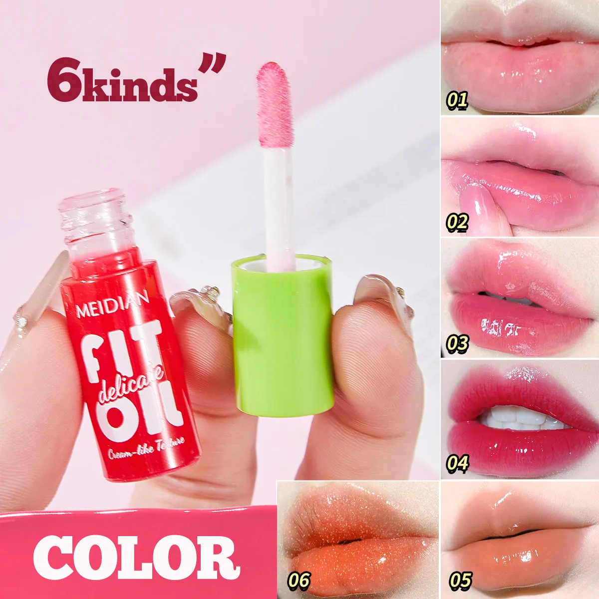 6 sztuk błyszczyków do ust, wielokolorowy błyszczyk, makijaż na randkę, długotrwały, nieprzywierający do kubka, nawilżający, łatwy do nakładania, pudełko prezentowe