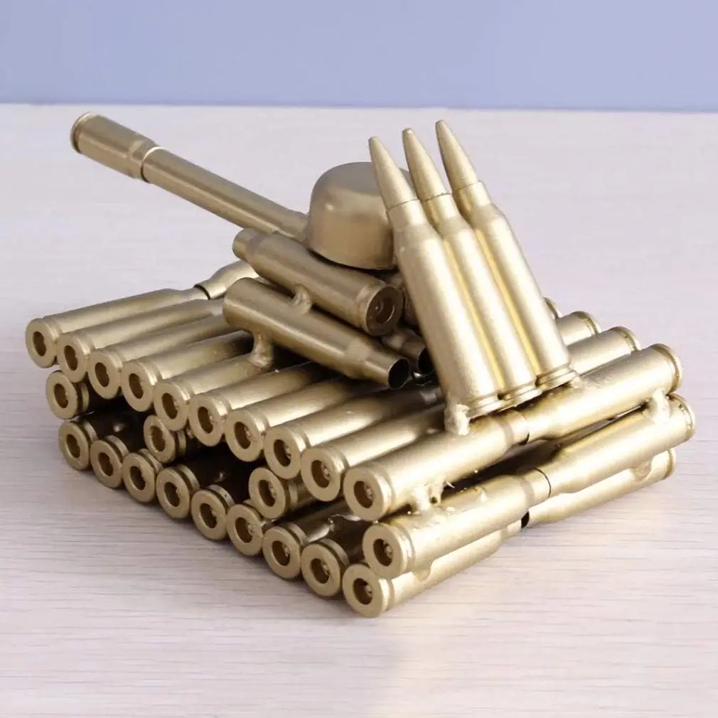 

Iron Tank Model Ornaments Artwork Metal Crafts Souvenirs Collectibles Home Decorations Gift Bullet Shell Creative Tank Model