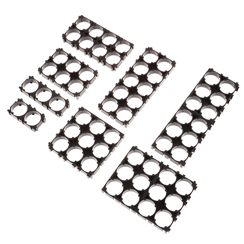 10Pcs 18650 Battery Holder Safety Anti Vibration Holder Bracket Li-ion Cell Holder Cylindrical Plastic Case