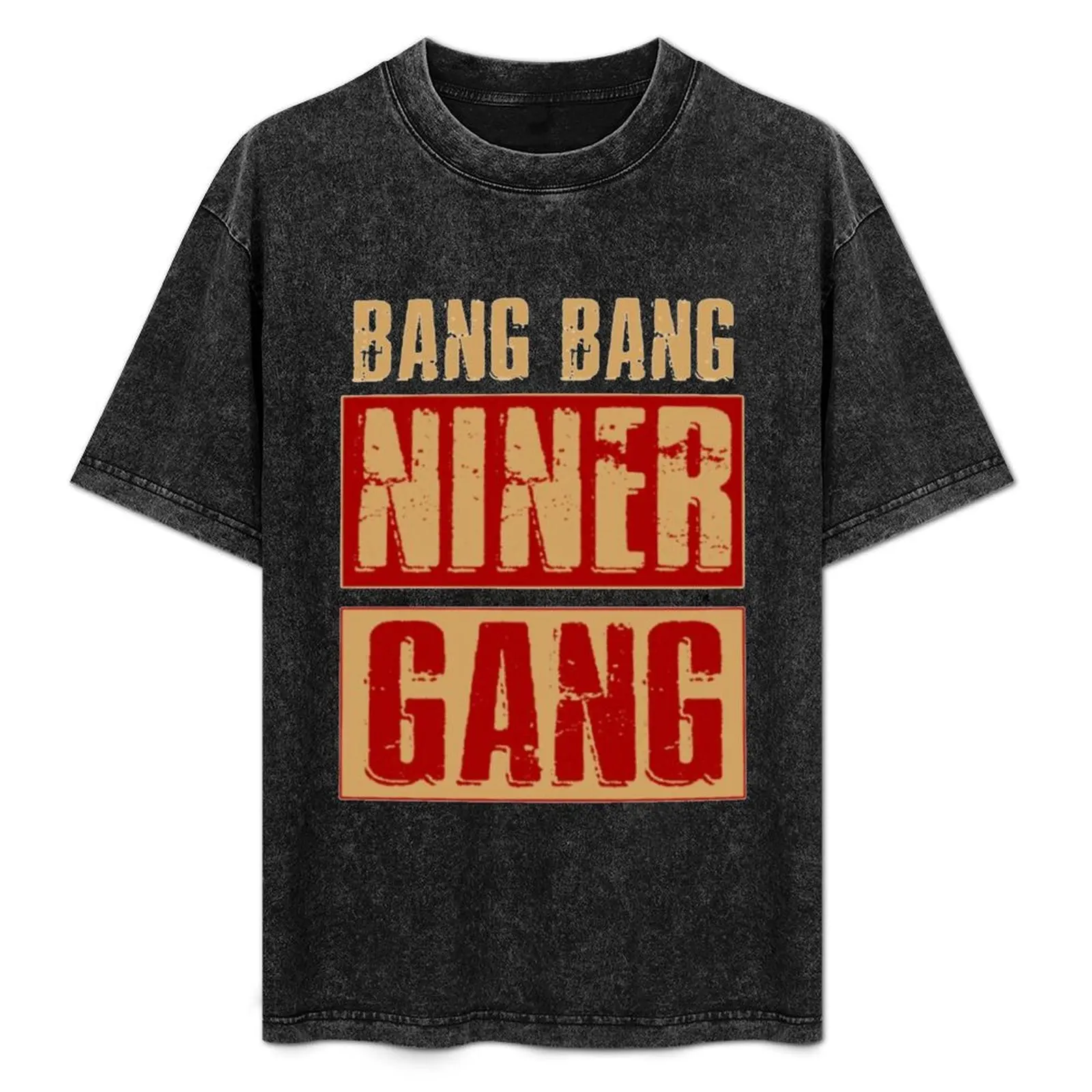 

Bang Bang Niner Gang Football Cool Long Sleeve T-Shirt custom t shirt animal prinfor boys Short sleeve tee mens t shirt graphic