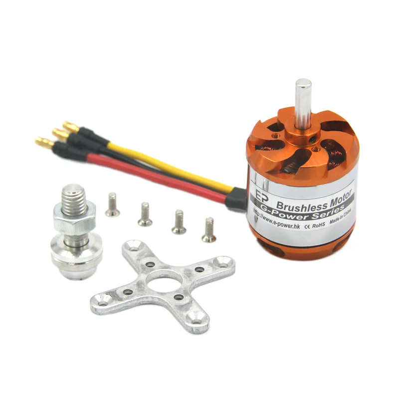 EP 3542 D3542 1000KV 1250KV 1450KV Brushless Motor 2~4S Lipo 5mm Shaft Diameter Gold and Silver For 70A ESC Fixed-wing Drones