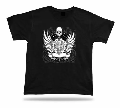 Tshirt Tee Shirt Birthday Gift Idea Sword Master Emblam Stylish Classic Skull