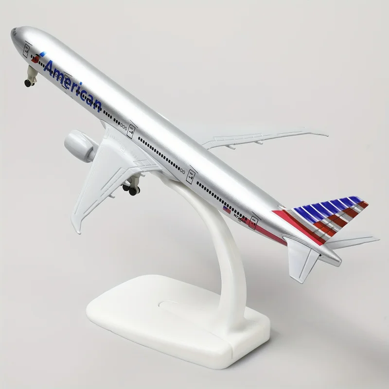 1/300 مقياس بوينغ 777 دييكاست نموذج طائرة معدنية مع حامل سبيكة عرض طائرة أطقم منمذجة لجمع عشاق الطيران #5